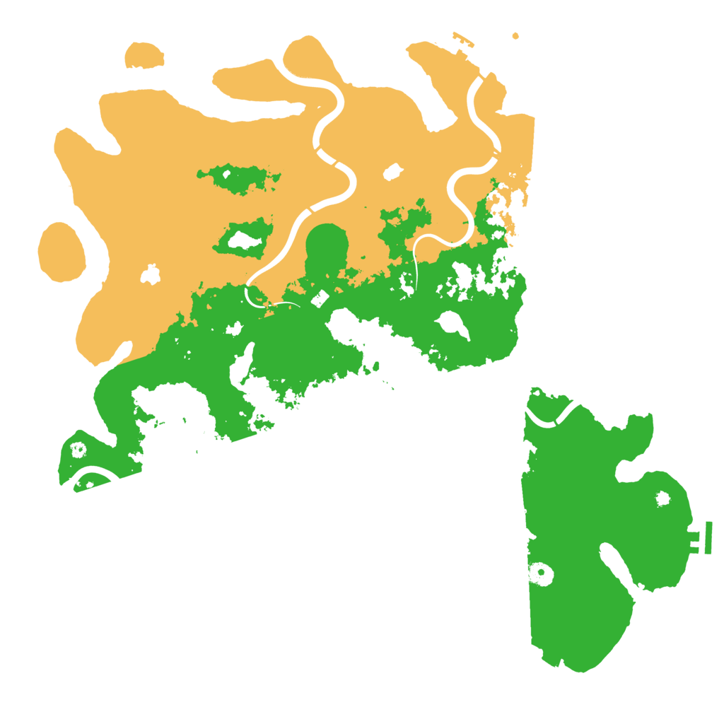 Biome Rust Map: Procedural Map, Size: 4500, Seed: 1829105
