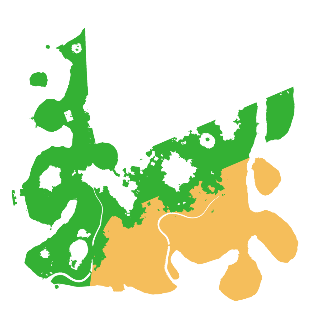 Biome Rust Map: Procedural Map, Size: 3200, Seed: 440109375