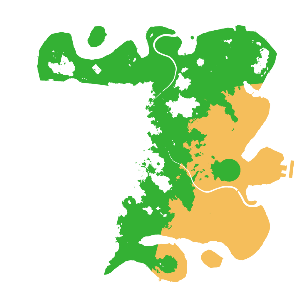 Biome Rust Map: Procedural Map, Size: 3500, Seed: 4958486