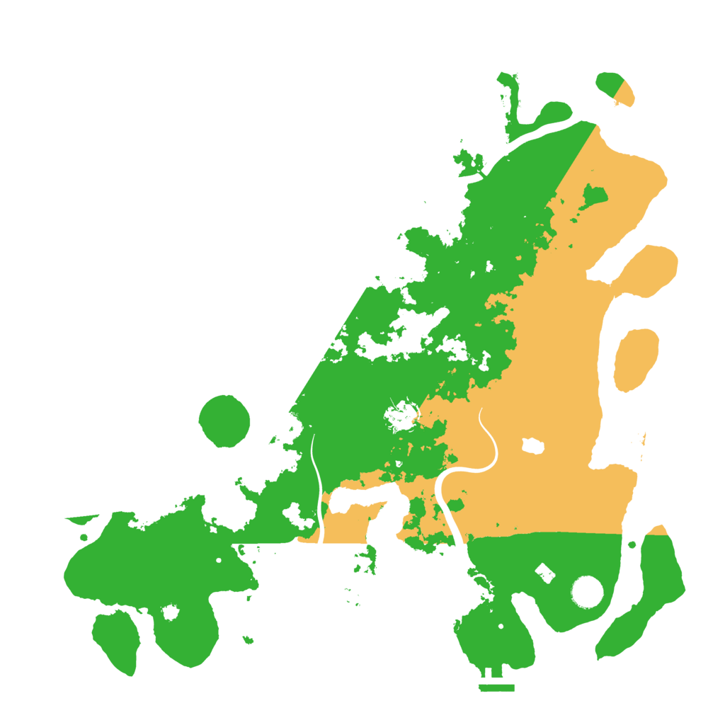Biome Rust Map: Procedural Map, Size: 4000, Seed: 198959