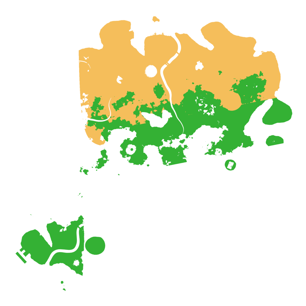 Biome Rust Map: Procedural Map, Size: 4500, Seed: 5480921