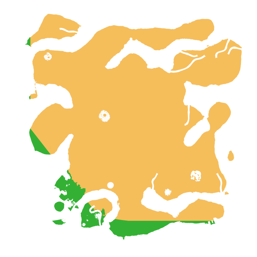 Biome Rust Map: Procedural Map, Size: 3500, Seed: 109392757