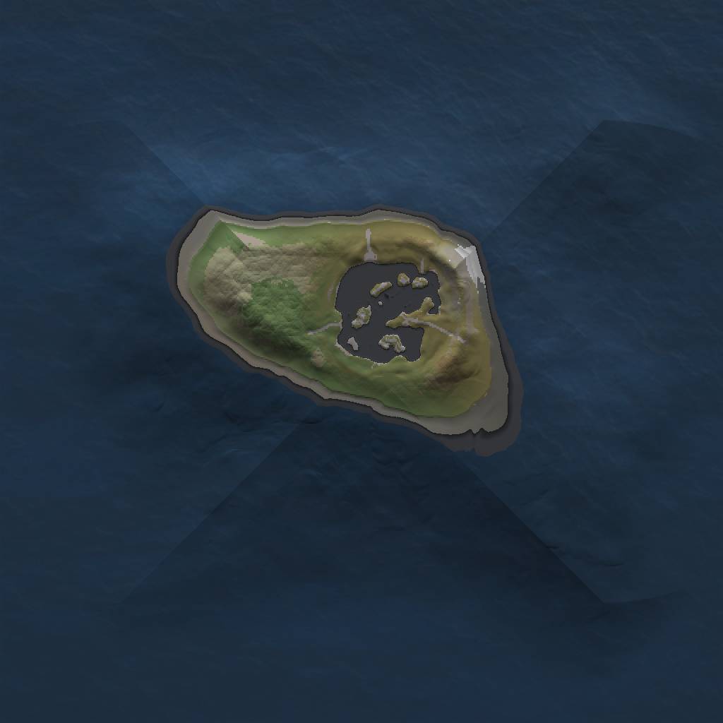 Rust Map: Barren, Size: 1000, Seed: 118803741, 3 Monuments