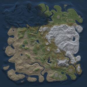 Thumbnail Rust Map: Procedural Map, Size: 5500, Seed: 1337, 17 Monuments