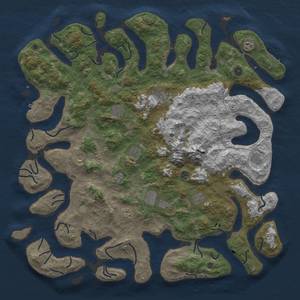 Thumbnail Rust Map: Procedural Map, Size: 5500, Seed: 1337, 19 Monuments