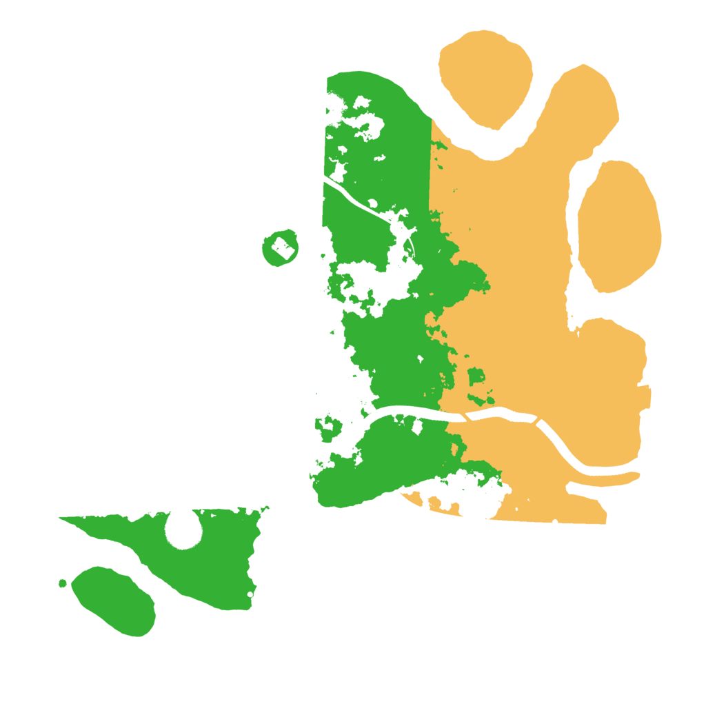 Biome Rust Map: Procedural Map, Size: 3500, Seed: 1966821118