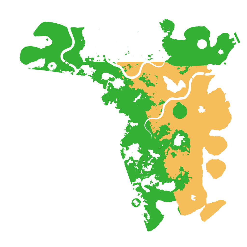 Biome Rust Map: Procedural Map, Size: 4500, Seed: 6764