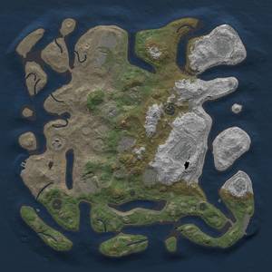 Thumbnail Rust Map: Procedural Map, Size: 4000, Seed: 4109741, 18 Monuments