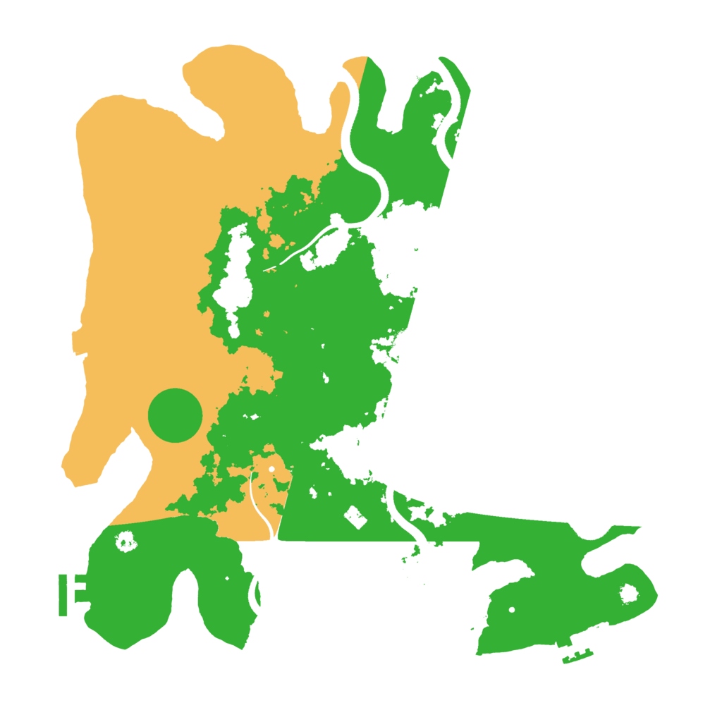 Biome Rust Map: Procedural Map, Size: 3500, Seed: 3000505