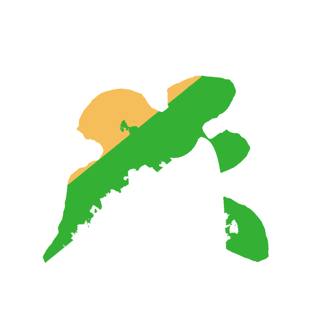 Biome Rust Map: Barren, Size: 2000, Seed: 458745962