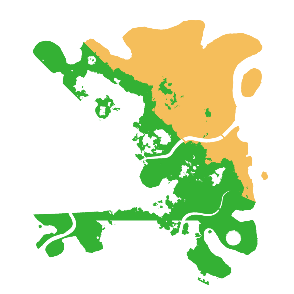 Biome Rust Map: Procedural Map, Size: 3500, Seed: 511