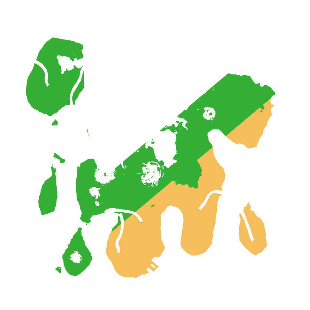 Biome Rust Map: Procedural Map, Size: 2500, Seed: 2034367090