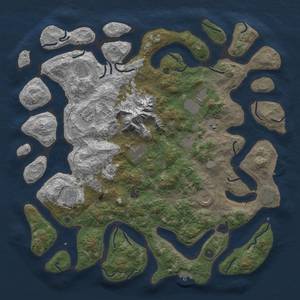 Thumbnail Rust Map: Procedural Map, Size: 5000, Seed: 612351, 19 Monuments