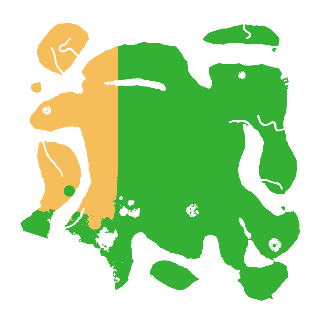 Biome Rust Map: Procedural Map, Size: 3800, Seed: 7