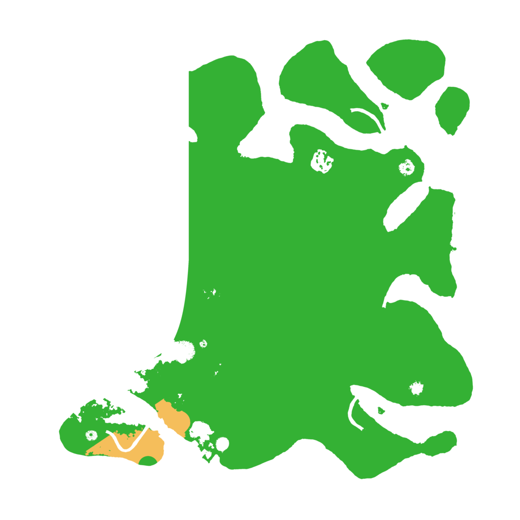 Biome Rust Map: Procedural Map, Size: 3500, Seed: 5050505