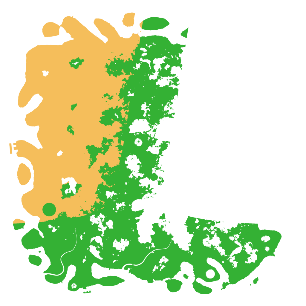 Biome Rust Map: Procedural Map, Size: 6000, Seed: 102568185