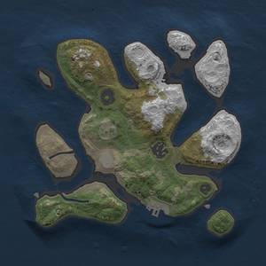 Thumbnail Rust Map: Procedural Map, Size: 2500, Seed: 42069, 8 Monuments