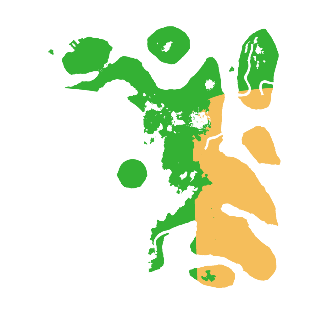 Biome Rust Map: Procedural Map, Size: 3000, Seed: 2345453