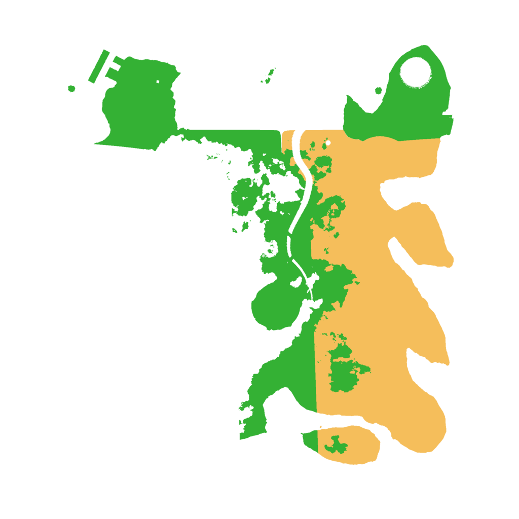 Biome Rust Map: Procedural Map, Size: 3000, Seed: 2345453