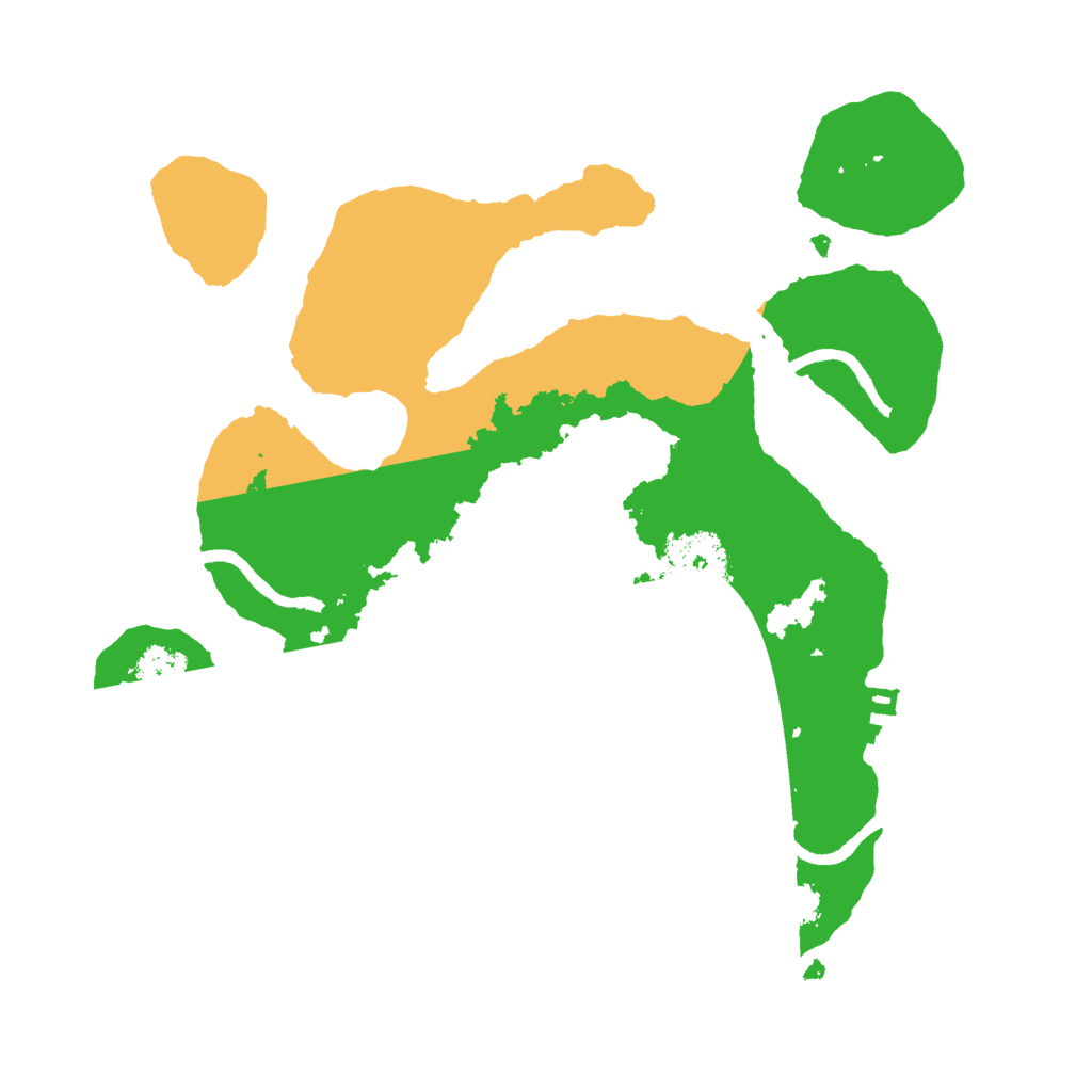 Biome Rust Map: Procedural Map, Size: 2500, Seed: 2068155009