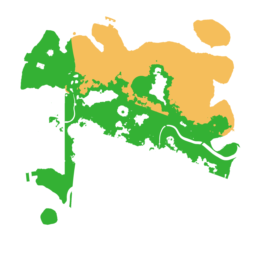 Biome Rust Map: Procedural Map, Size: 3550, Seed: 992573