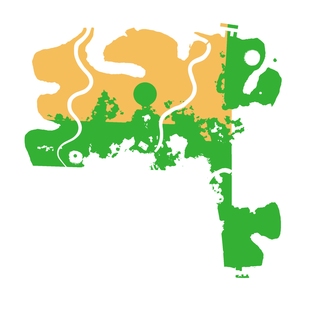 Biome Rust Map: Procedural Map, Size: 3500, Seed: 583186