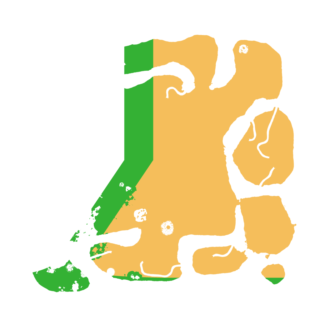 Biome Rust Map: Procedural Map, Size: 3550, Seed: 777236