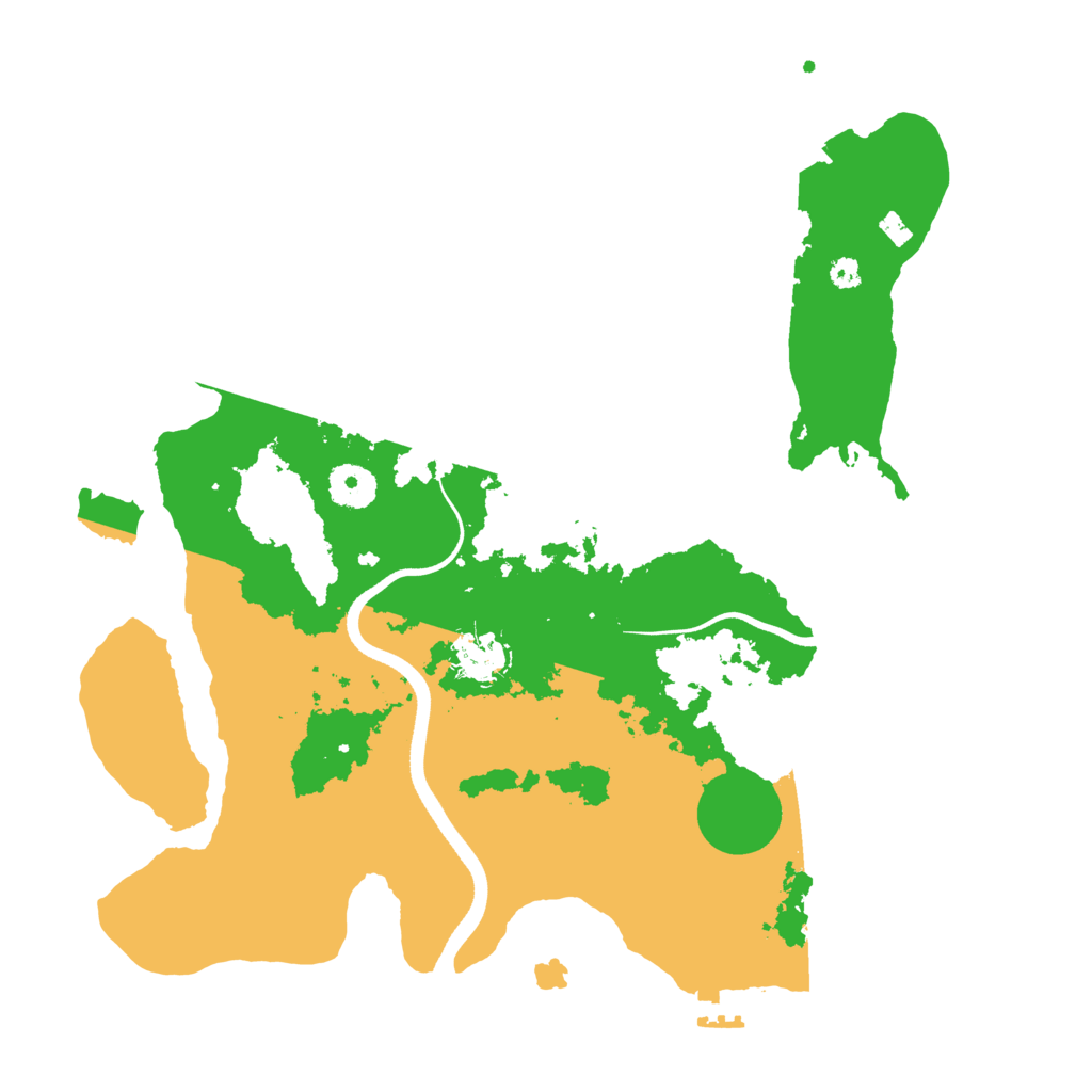 Biome Rust Map: Procedural Map, Size: 3550, Seed: 252388