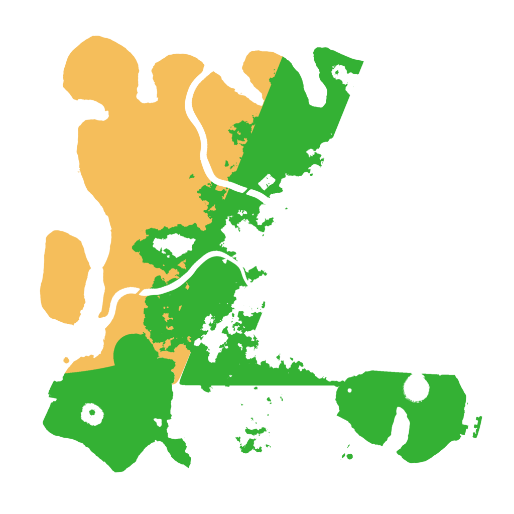 Biome Rust Map: Procedural Map, Size: 3500, Seed: 810736431