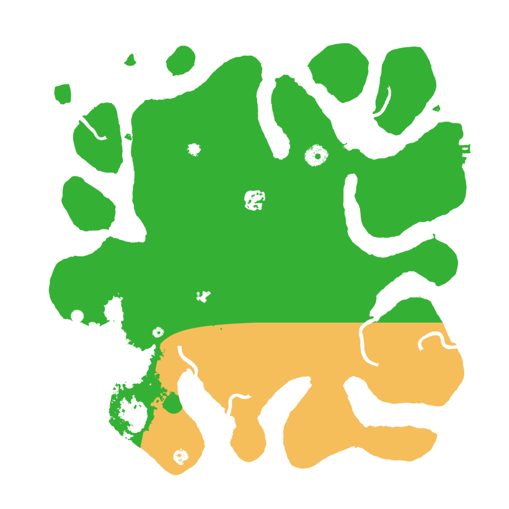 Biome Rust Map: Procedural Map, Size: 3550, Seed: 658518