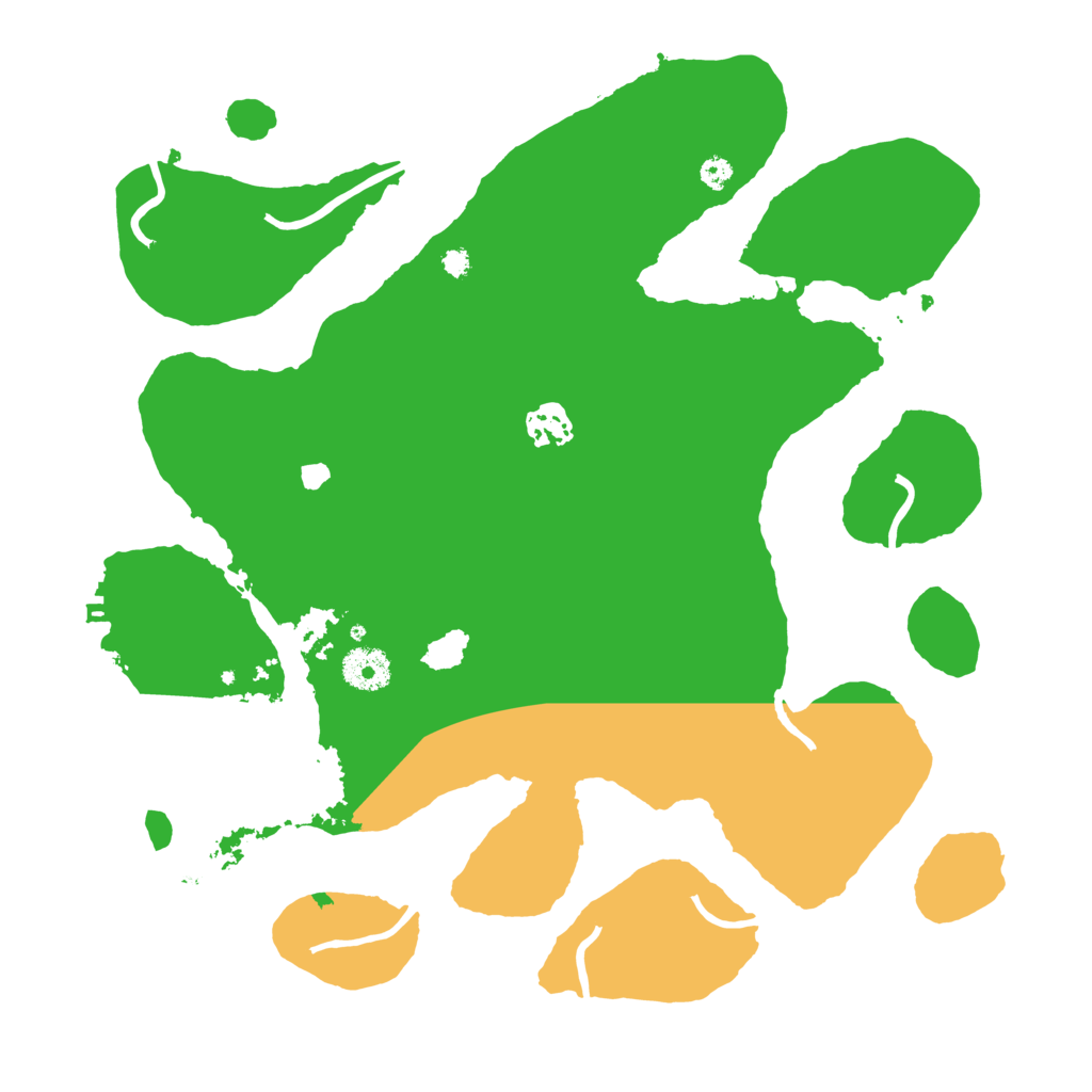 Biome Rust Map: Procedural Map, Size: 3550, Seed: 95387