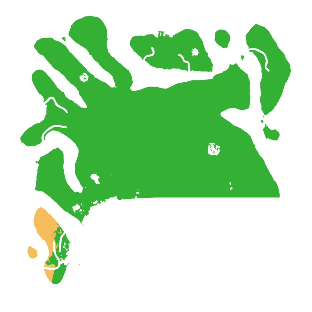 Biome Rust Map: Procedural Map, Size: 3700, Seed: 4983483