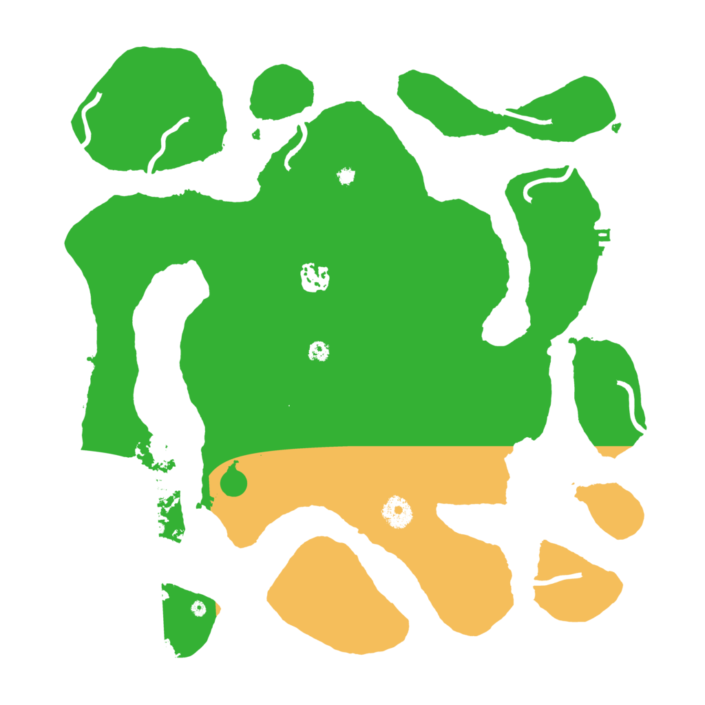 Biome Rust Map: Procedural Map, Size: 3500, Seed: 2001887311