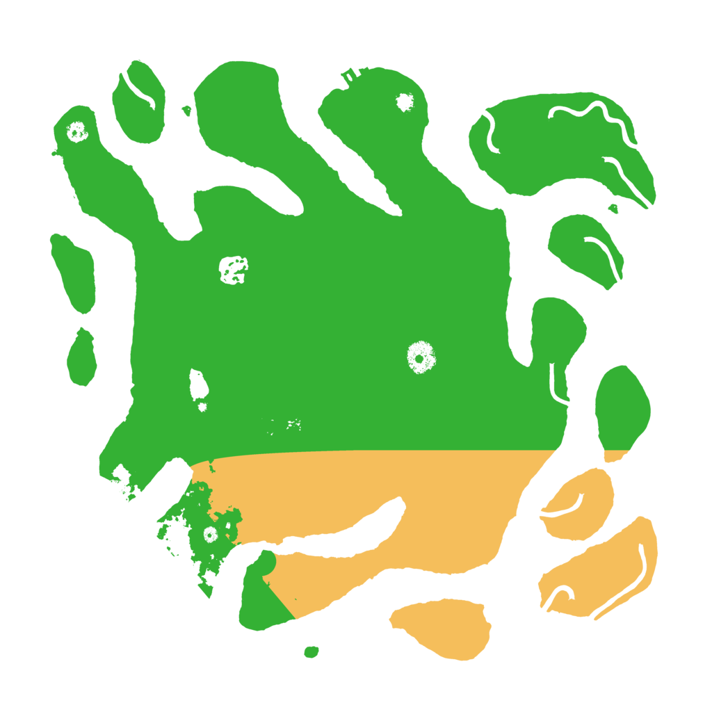 Biome Rust Map: Procedural Map, Size: 3550, Seed: 523495