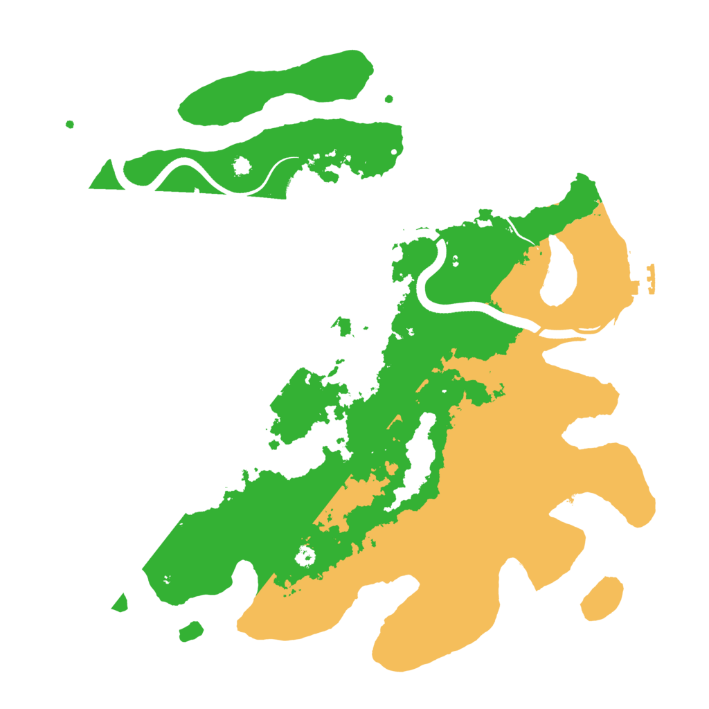 Biome Rust Map: Procedural Map, Size: 3550, Seed: 430066