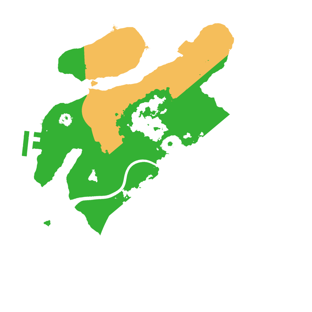 Biome Rust Map: Procedural Map, Size: 2500, Seed: 13