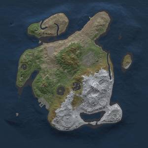 Thumbnail Rust Map: Procedural Map, Size: 2500, Seed: 13, 8 Monuments