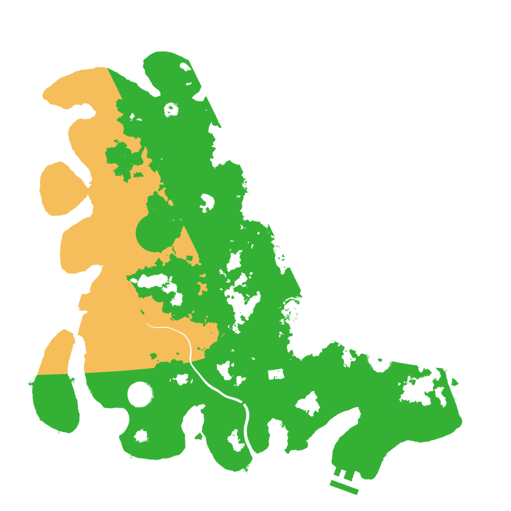 Biome Rust Map: Procedural Map, Size: 3550, Seed: 333339
