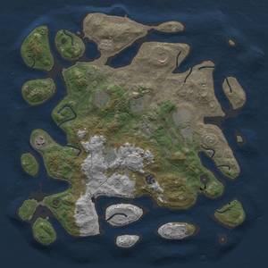 Thumbnail Rust Map: Procedural Map, Size: 4000, Seed: 179817755, 15 Monuments