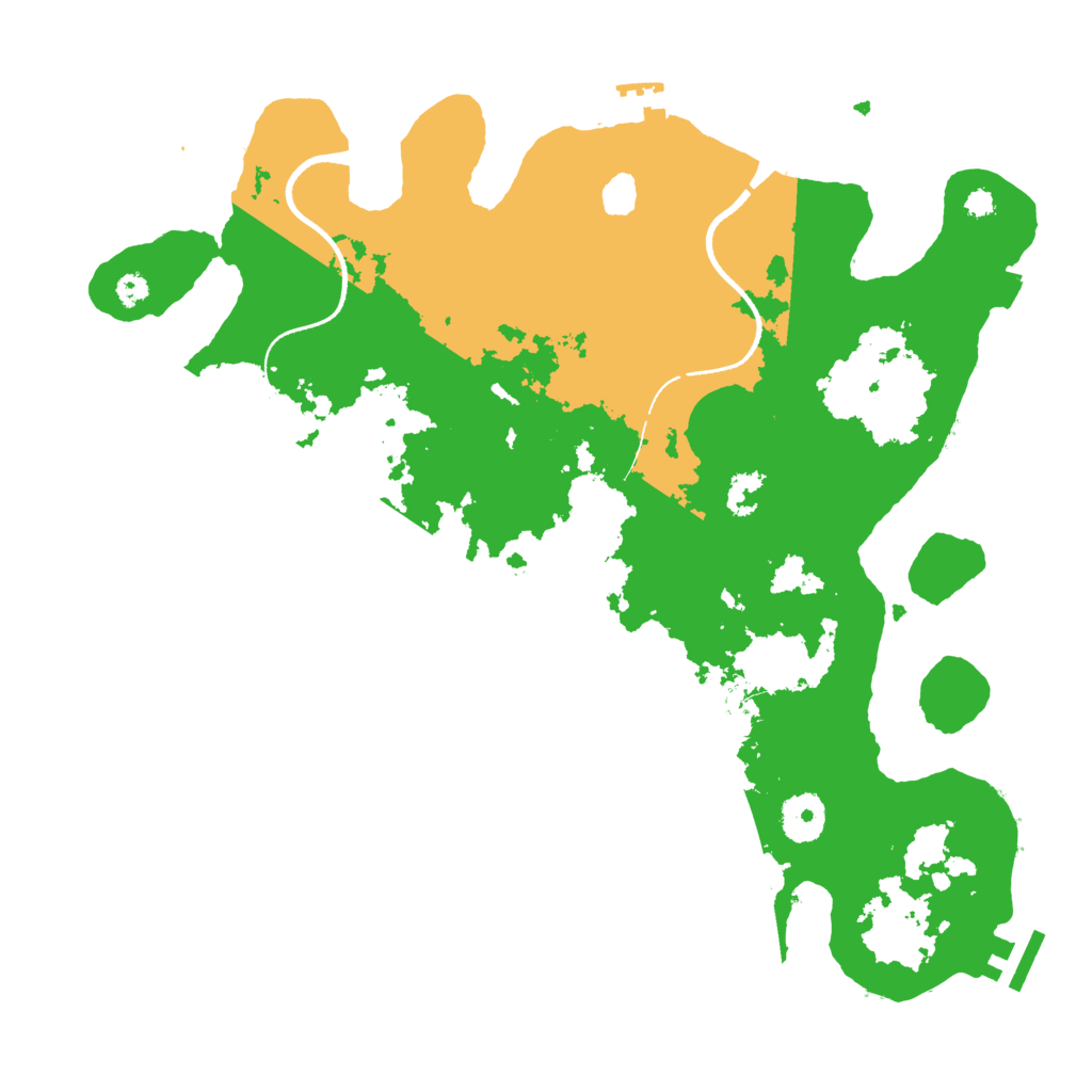 Biome Rust Map: Procedural Map, Size: 3500, Seed: 725333745