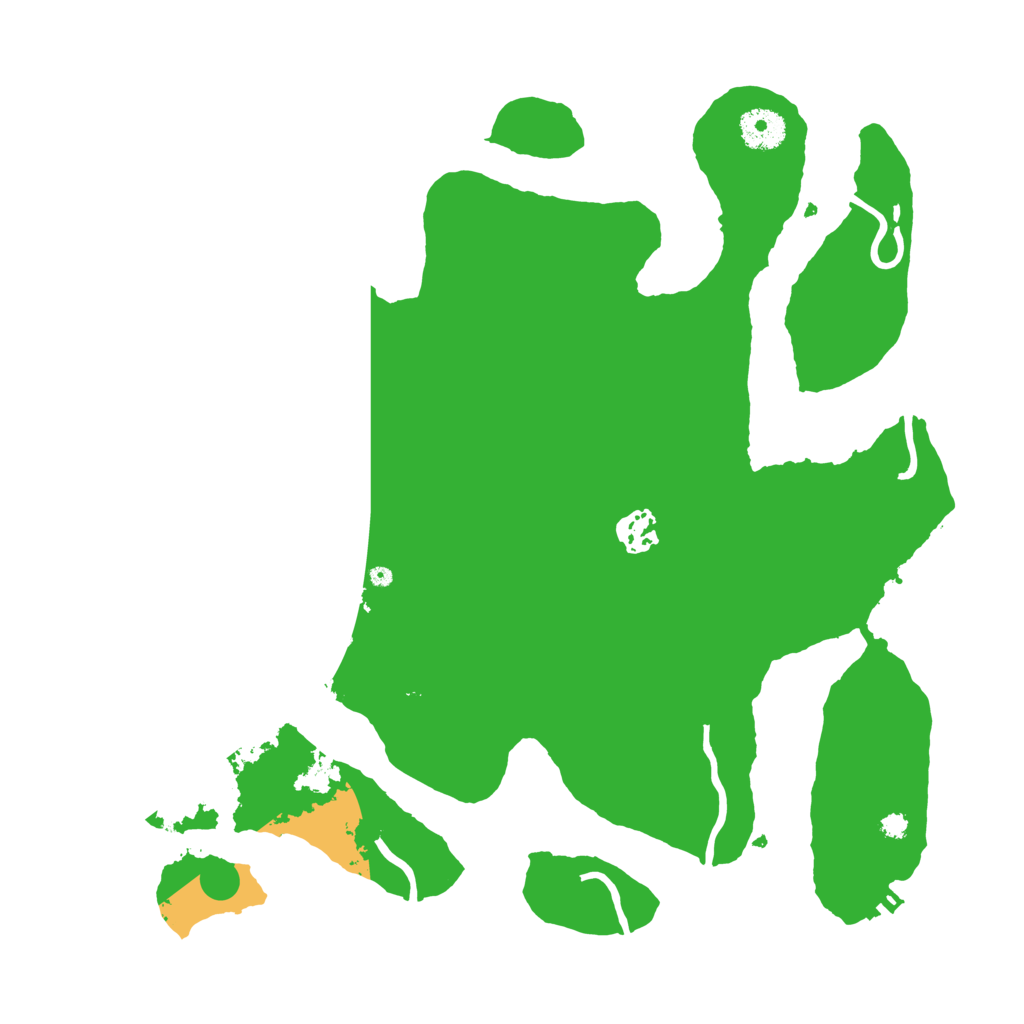 Biome Rust Map: Procedural Map, Size: 3550, Seed: 306110