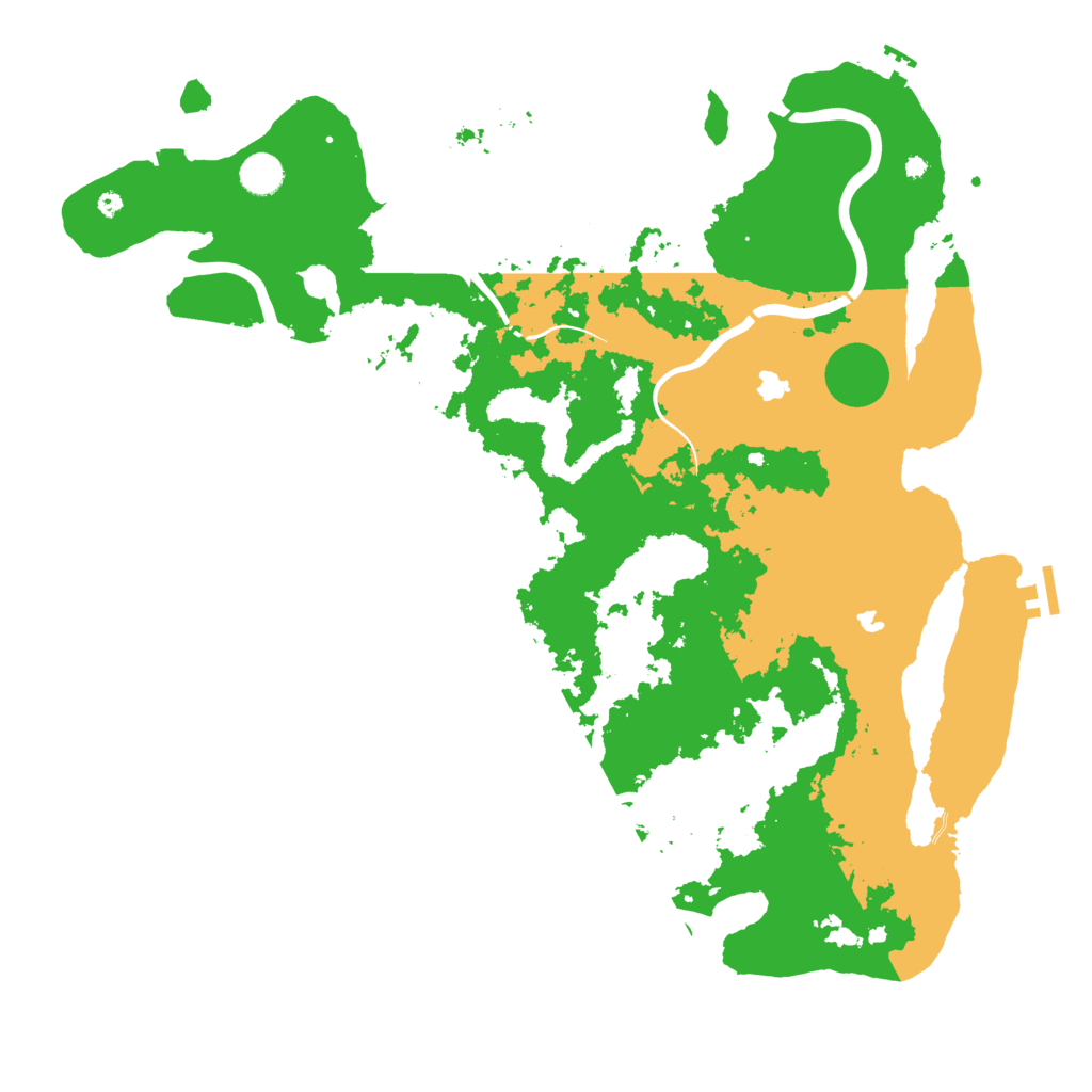 Biome Rust Map: Procedural Map, Size: 4500, Seed: 6376625