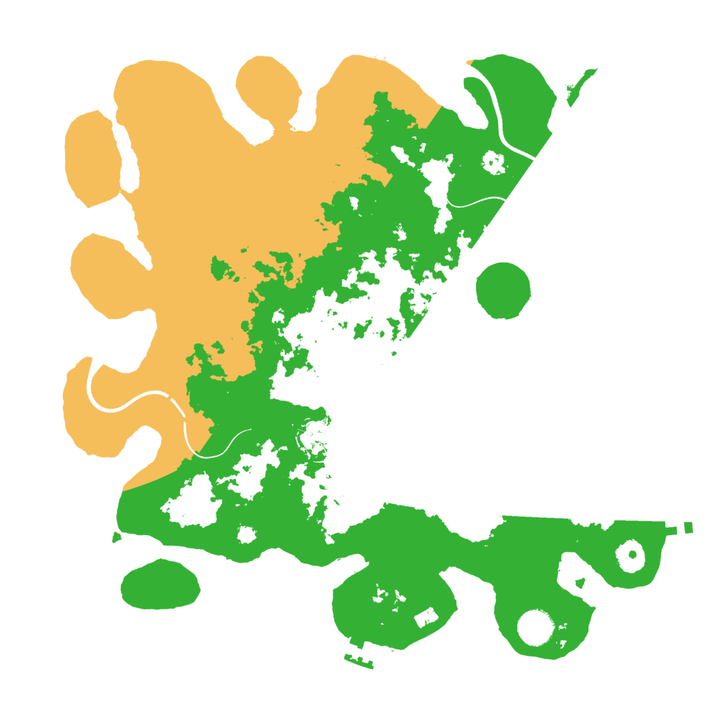 Biome Rust Map: Procedural Map, Size: 3500, Seed: 392