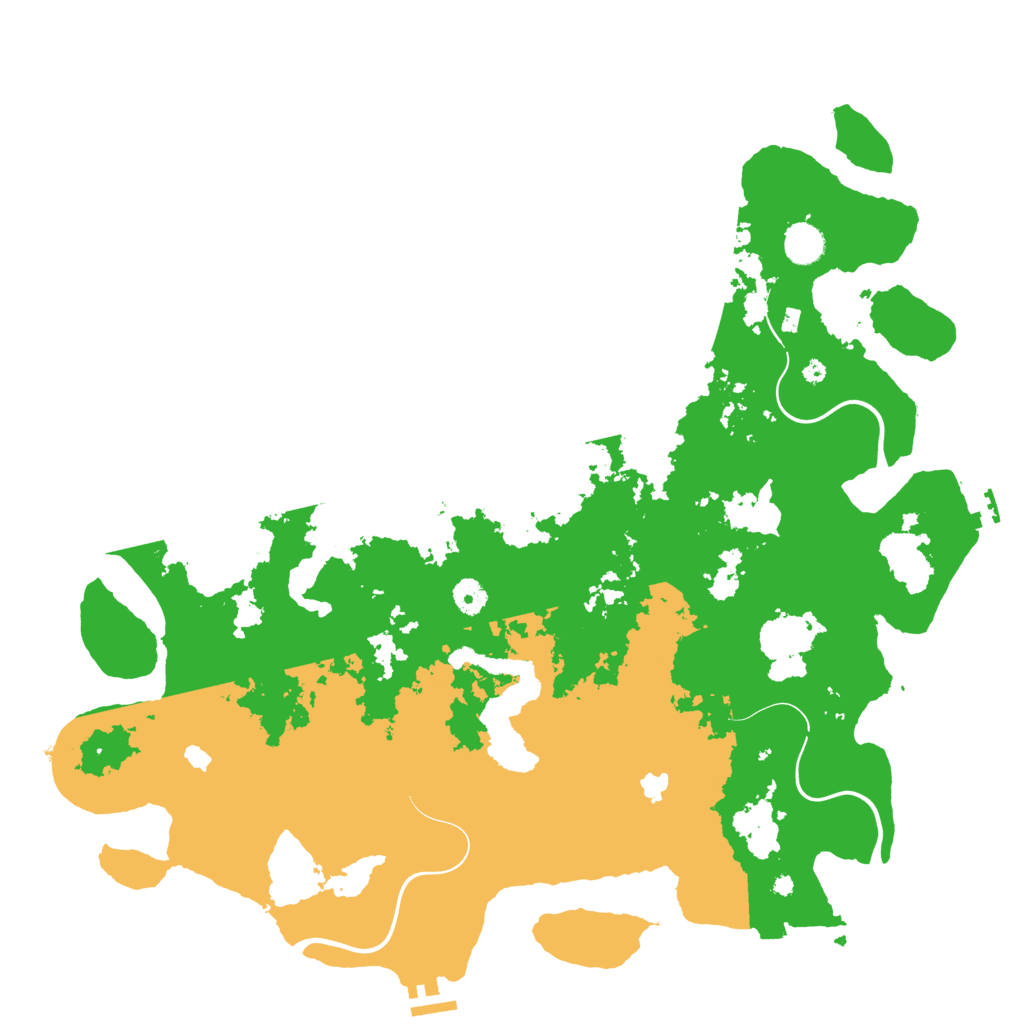 Biome Rust Map: Procedural Map, Size: 4500, Seed: 4363005