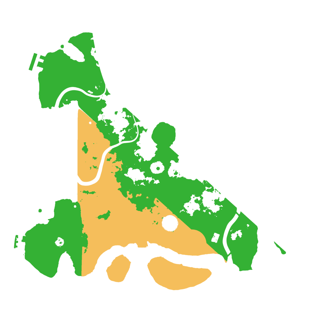 Biome Rust Map: Procedural Map, Size: 3550, Seed: 497666