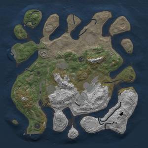 Thumbnail Rust Map: Procedural Map, Size: 3850, Seed: 50000, 17 Monuments