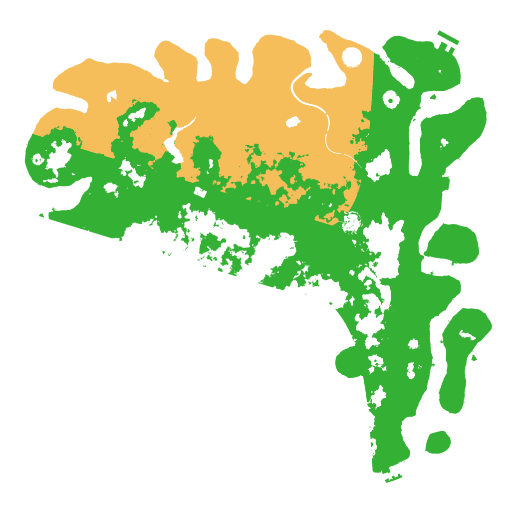 Biome Rust Map: Procedural Map, Size: 4500, Seed: 3495768