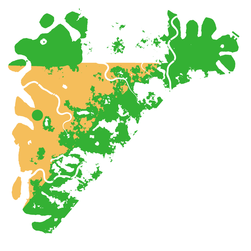 Biome Rust Map: Procedural Map, Size: 6000, Seed: 41292737