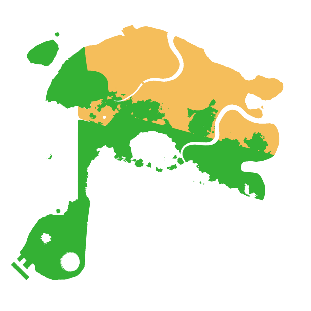 Biome Rust Map: Procedural Map, Size: 2900, Seed: 1660897768