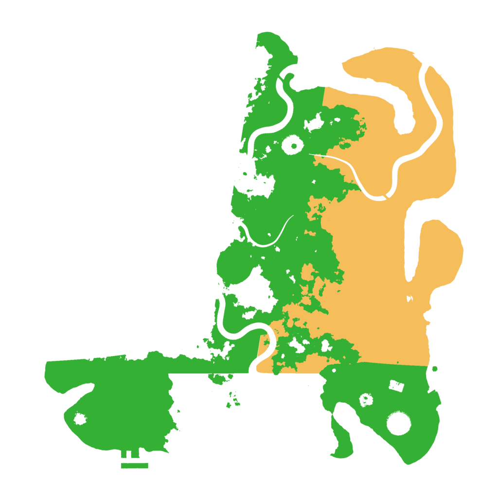 Biome Rust Map: Procedural Map, Size: 3700, Seed: 2762008